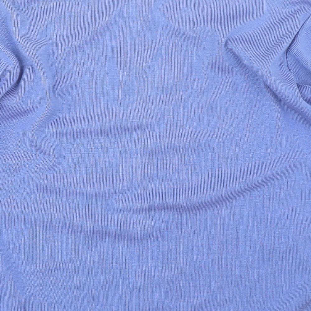 Isle Essentials Womens Blue Cardigan Jumper Size M