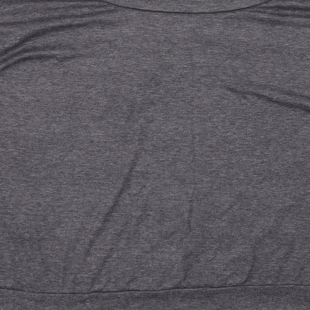 Womens UK Size 12 New Look Grey Basic T-Shirt