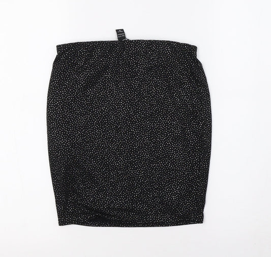 newlook Girls Black A-Line Skirt Size 12-13 Years