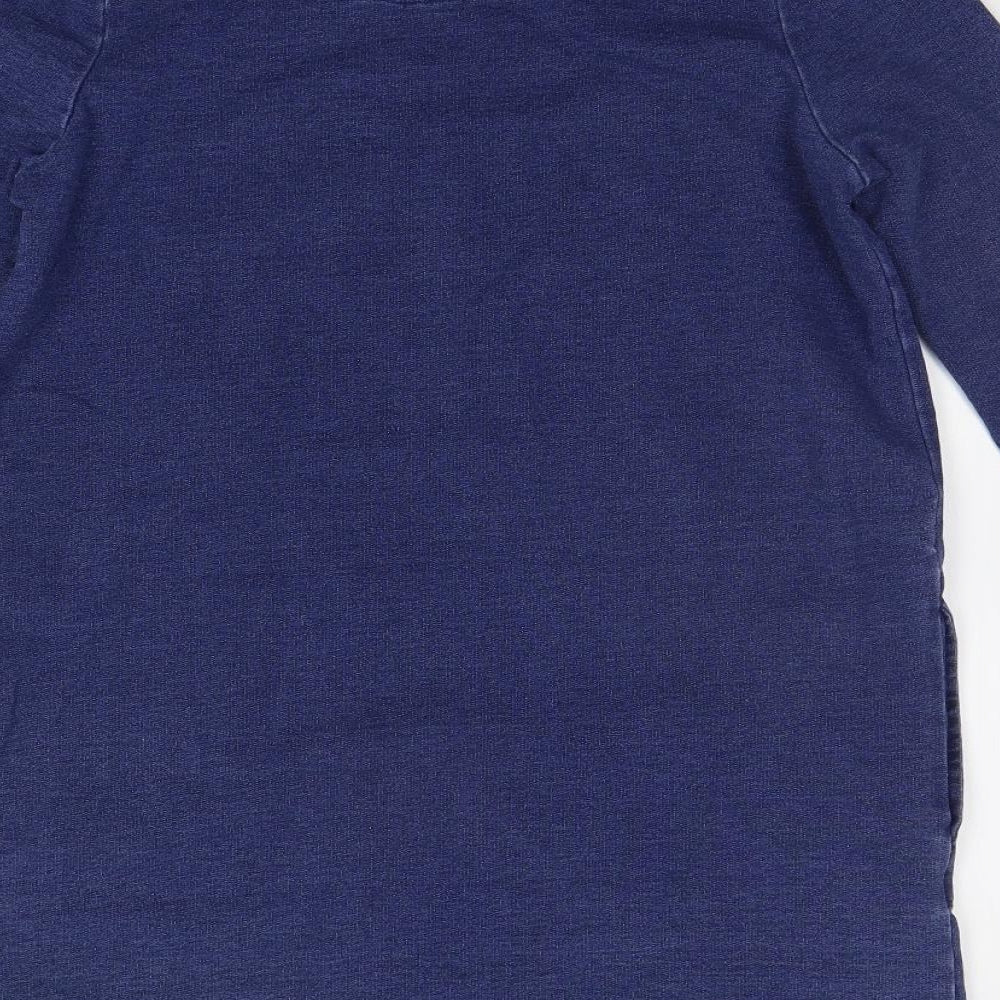 TU Womens Blue Houndstooth Jumper Dress Size 8