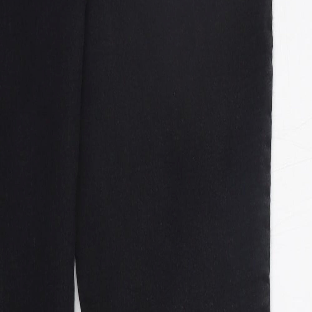 Womens UK Size 8 Papaya Regular Fit Jegging Black Trousers
