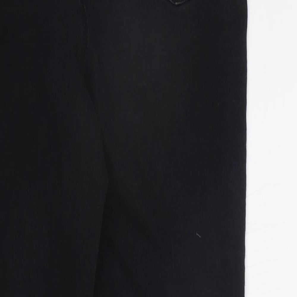 Womens UK Size 10 Papaya Regular Fit Skinny Black Jeans