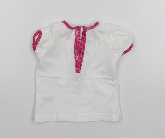 Matalan Baby White Basic T-Shirt Size 0-3 Months