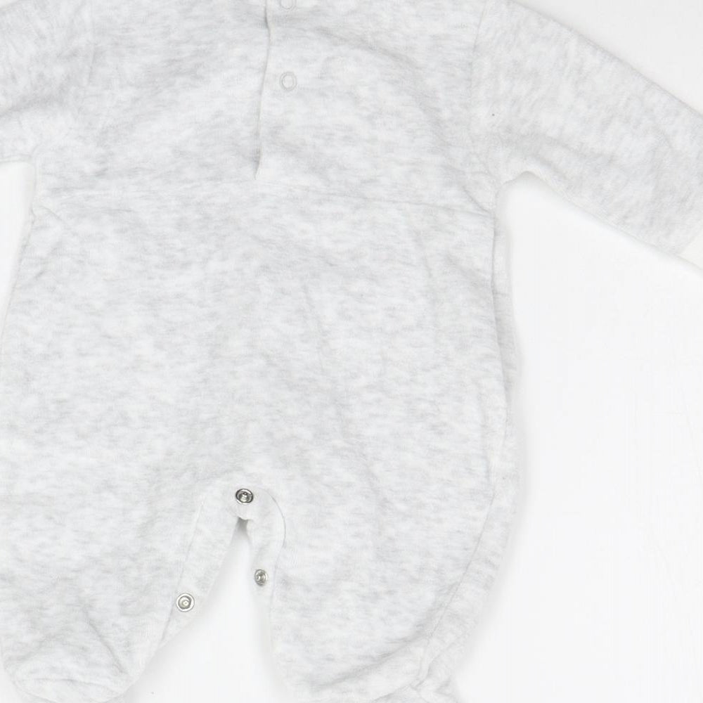 Cutie Pie Baby Grey Babygrow One-Piece Size Newborn