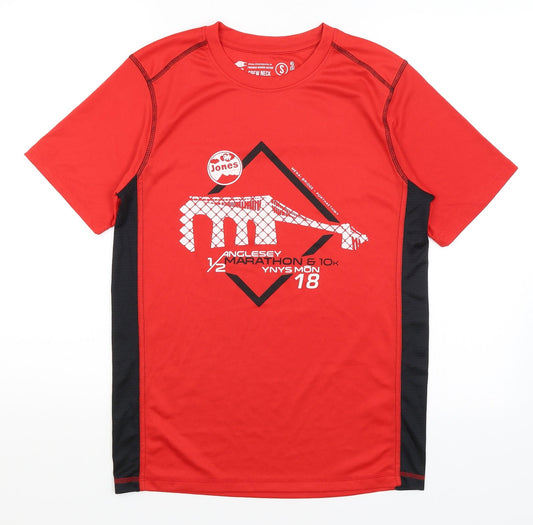 Titan Sports Mens Red Basic T-Shirt Size S