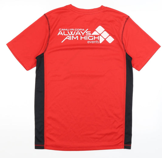 Titan Sports Mens Red Basic T-Shirt Size S