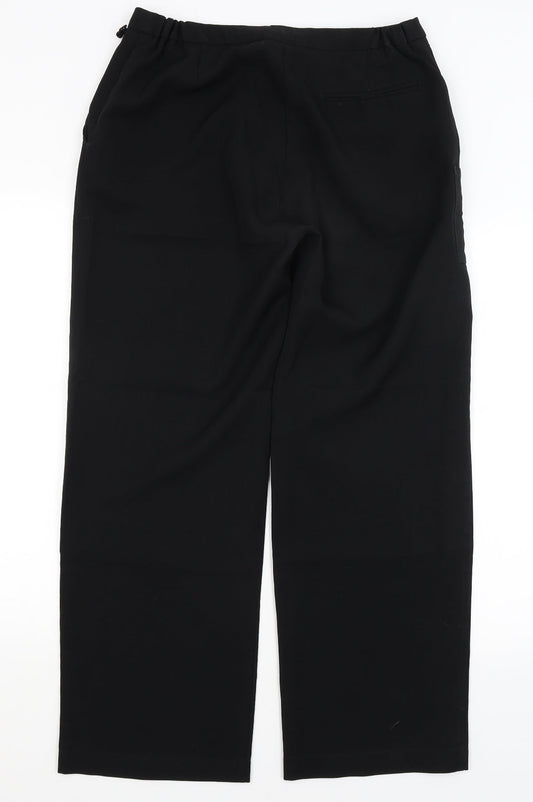 Dimensions Womens Black Dress Pants Trousers Size 14 L28.5 in
