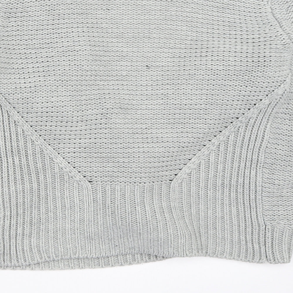 Womens UK Size XS Oasis Grey Cardigan Jumper