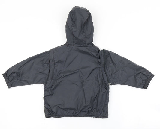Marks and Spencers Boys Grey Rain Coat Coat Size 6-9 Months