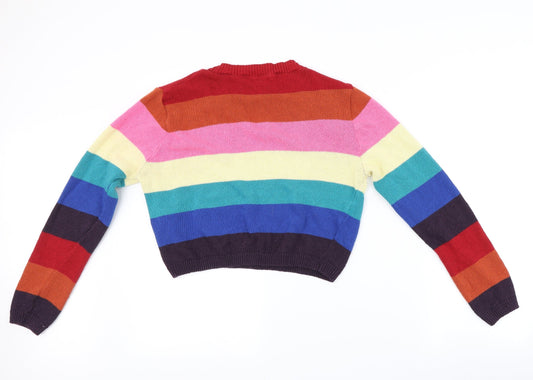 New Look Womens Multicoloured Pullover Jumper Size M