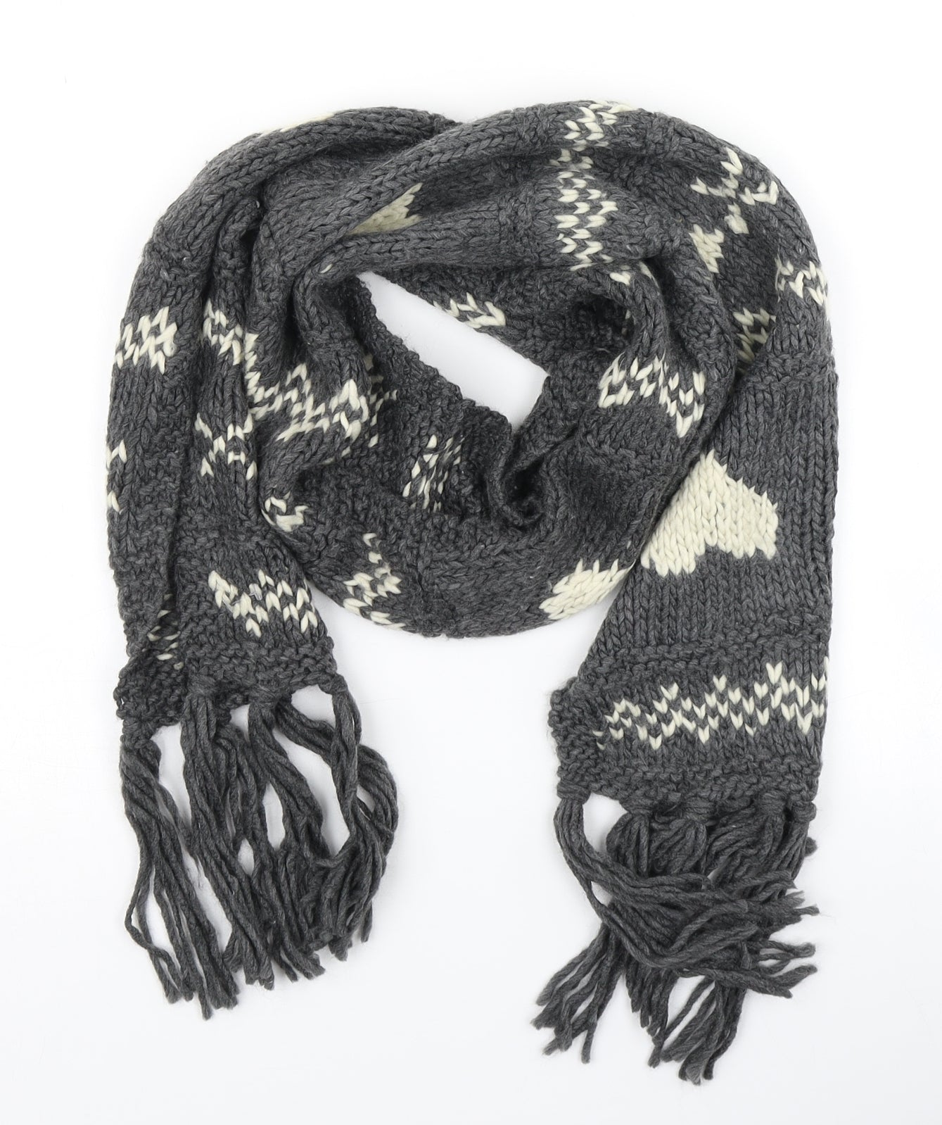 Preworn Womens Grey Scarf