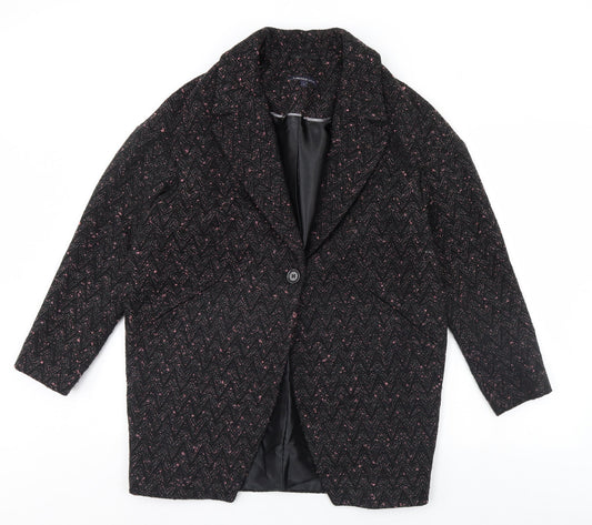 Womens UK Size 8 m&s Black Jacket