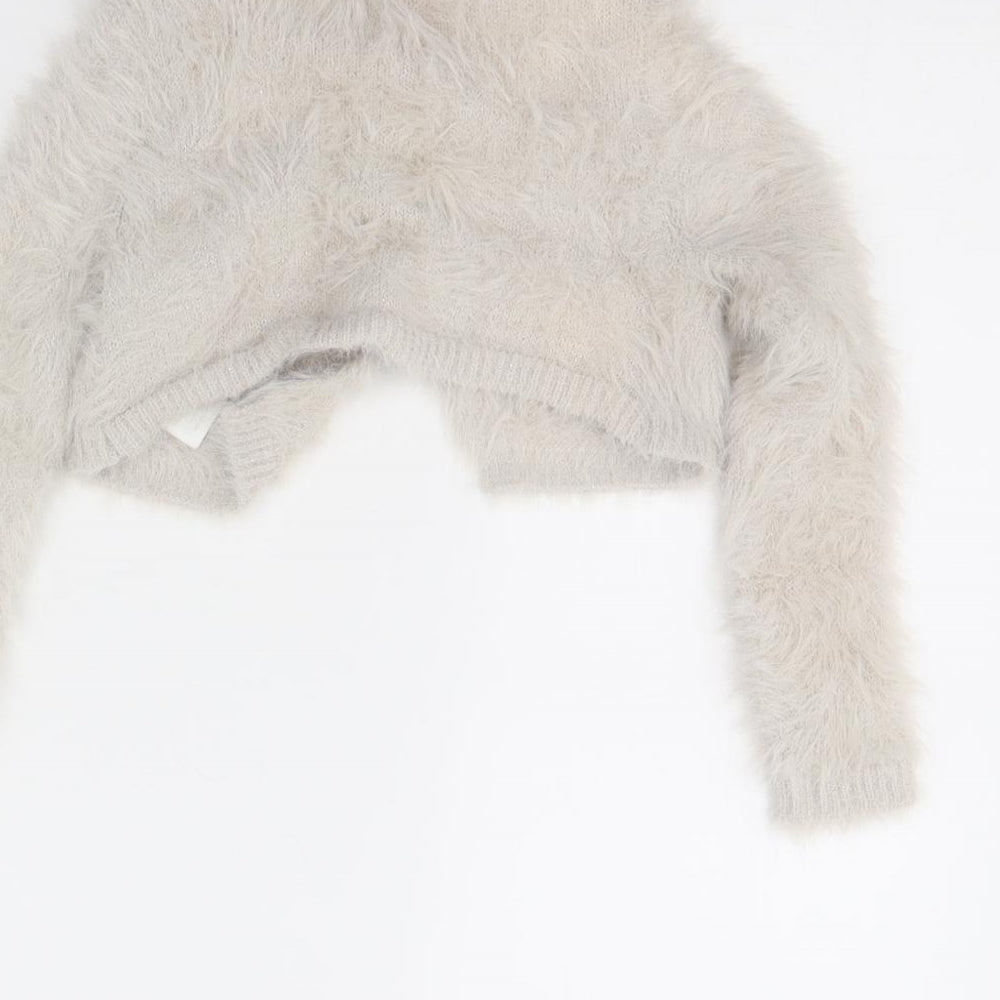 H&M Girls Beige Cardigan Jumper Size 2 Years