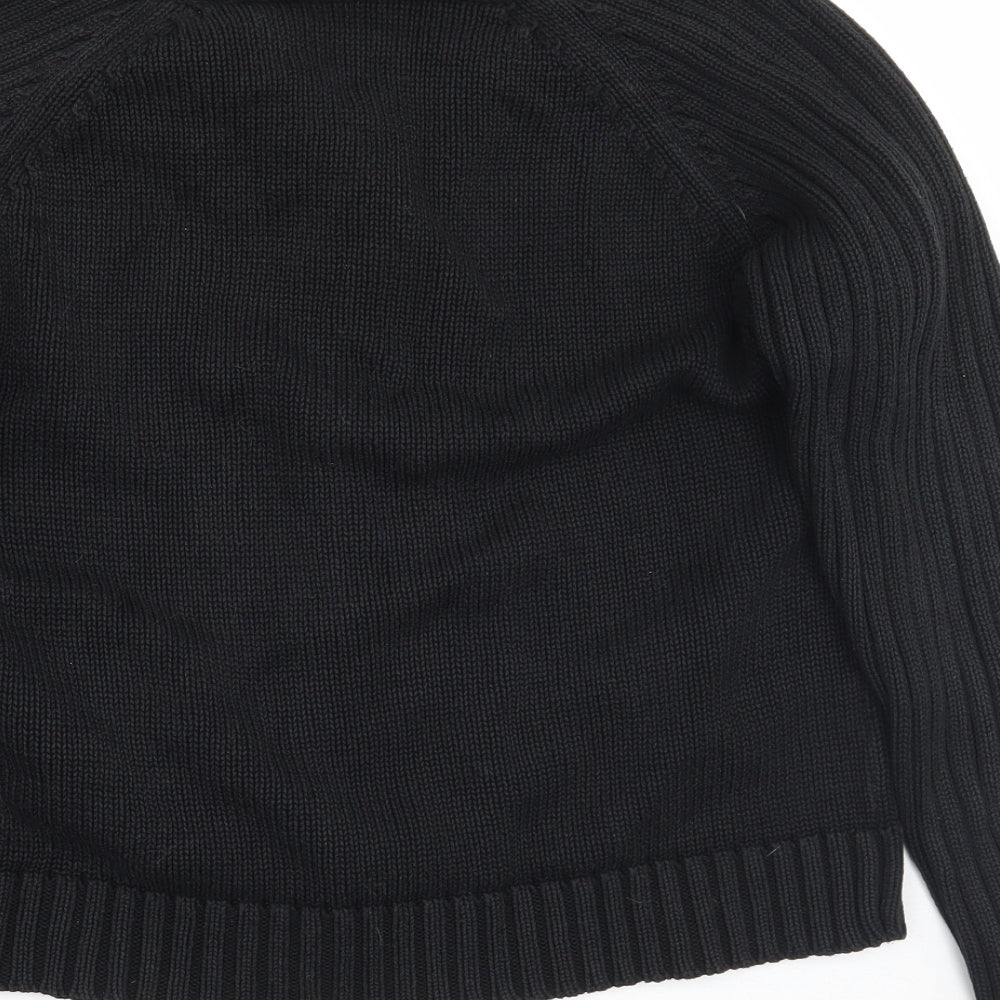 Brand and care label for Papaya women’s black jacket, size UK 14