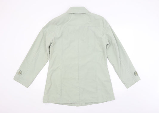 Womens UK Size 14 Katherine Hammond Green Overcoat