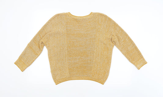 Womens UK Size 8 Topshop Orange Pullover Jumper