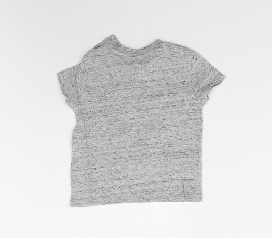 Tesco Baby Grey Basic T-Shirt Size 12-18 Months - Superbaby