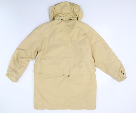 Womens UK Size 14 David Barry Yellow Overcoat