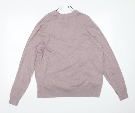 Womens UK Size L H&M Purple Pullover Jumper