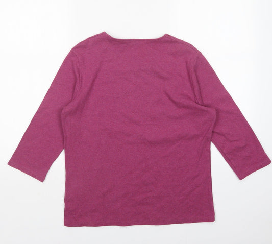 Country Casuals Womens Purple Pullover Jumper Size M