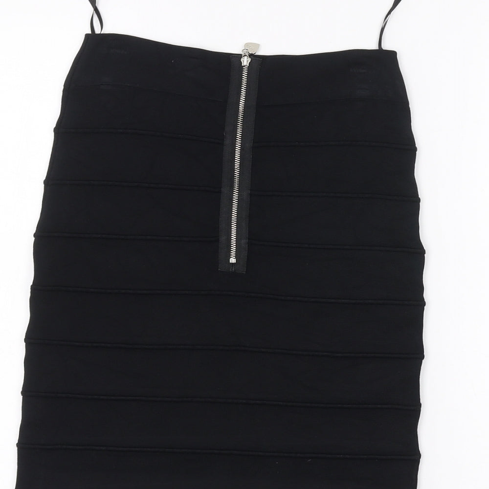 Lipsy Womens Black Mini Skirt Size 6