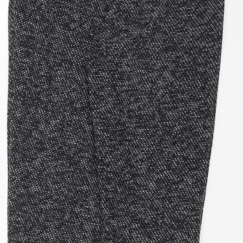 Womens UK Size 8 Topshop Regular Fit Black Trousers