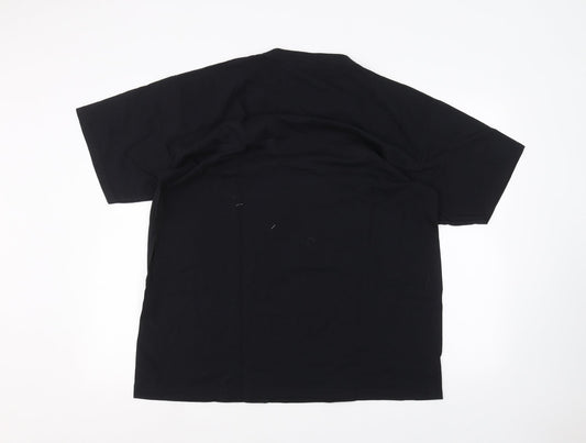 Fruit of the Loom Womens Black Basic T-Shirt Size 2XL