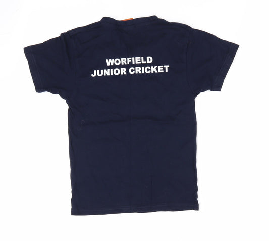 Uneek Boys Blue Basic T-Shirt Size 7-8 Years - Swancote Energy