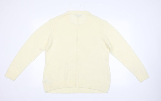 Womens UK Size 18 New Look Ivory Pullover Jumper