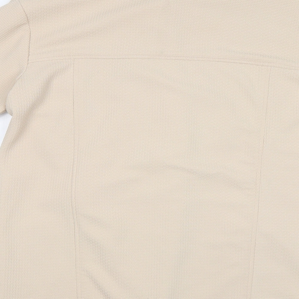 Primark Womens Beige Overcoat Blazer Size 14