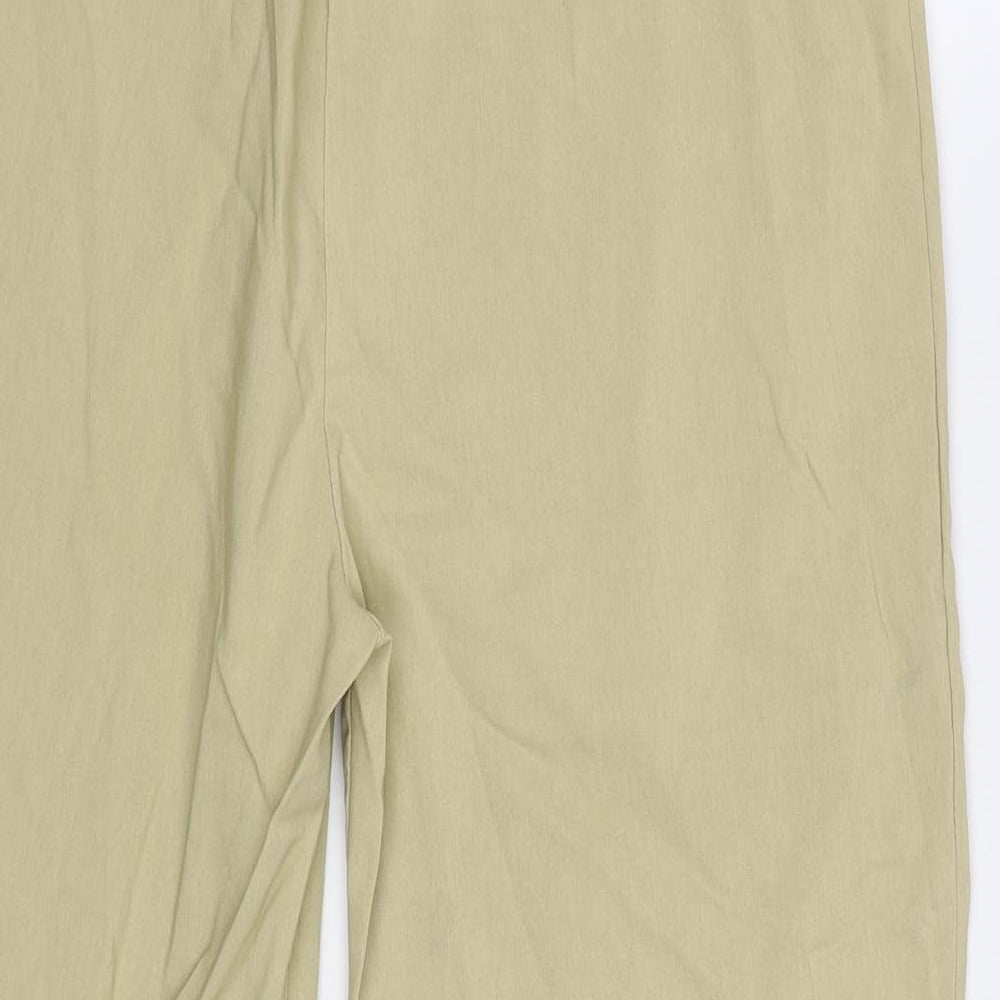 Womens UK Size XL Preworn Regular Fit Beige Trousers