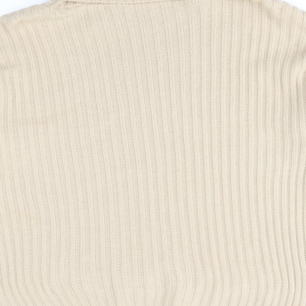 Womens UK Size M Preworn Beige Pullover Jumper