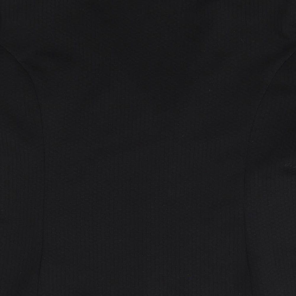 Brand and care label for Papaya women’s black jacket blazer, size UK 14