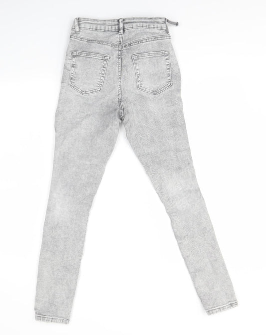 Denim Co Womens Grey Skinny Jeans Size 10 L26 in