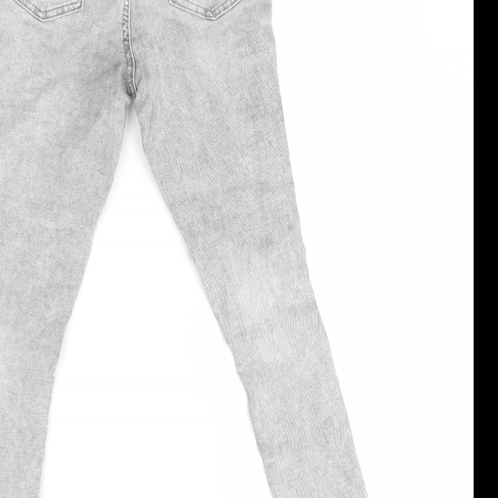 Denim Co Womens Grey Skinny Jeans Size 10 L26 in