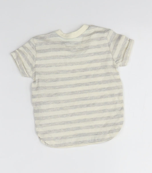 Primark Multicoloured Striped Basic T-Shirt Size 3-6 Months