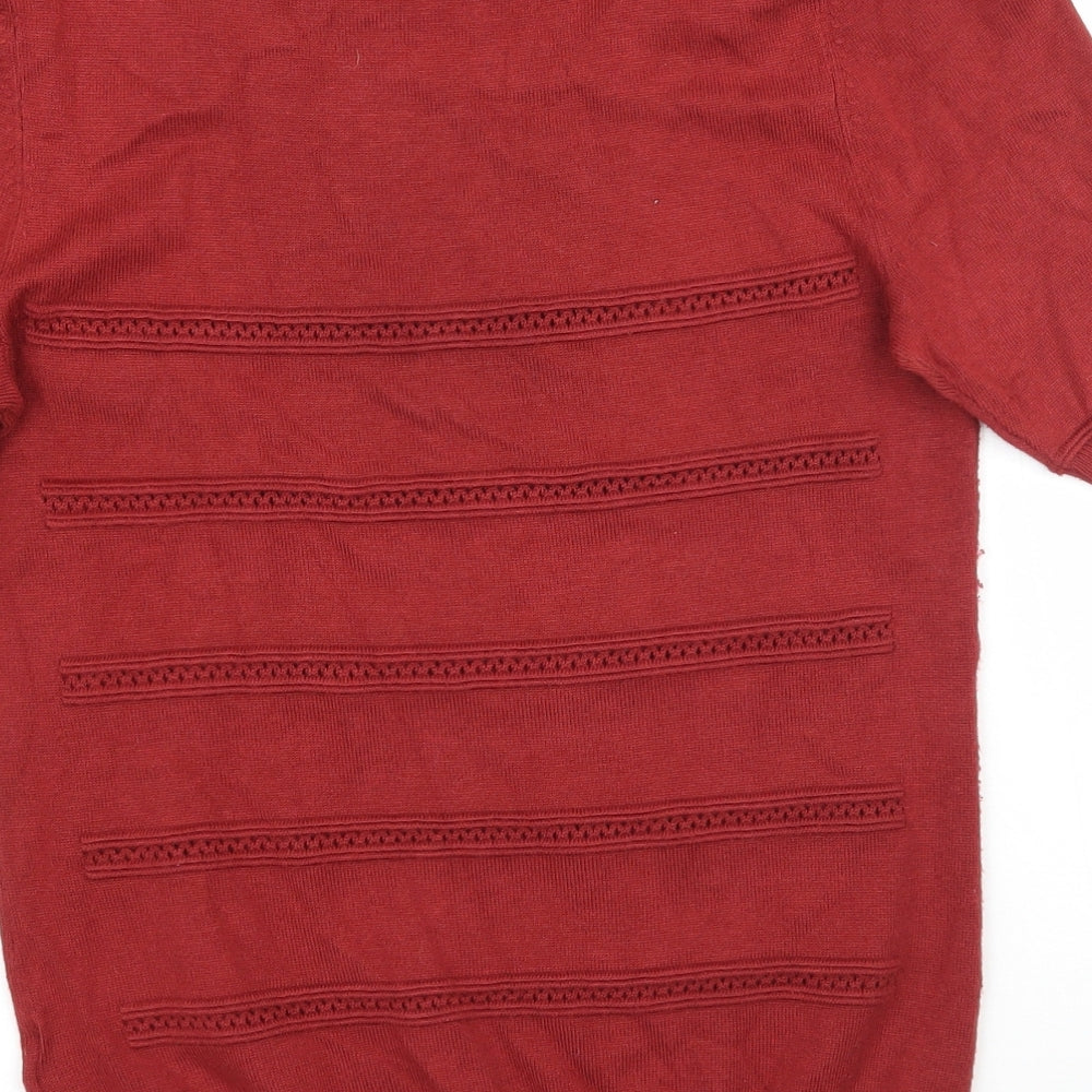 Womens UK Size 10 Principles Red Pullover Jumper
