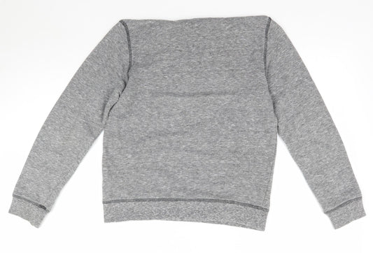 NEXT Boys Grey Pullover Sweatshirt Size 9 Years - Skull Dinosaur