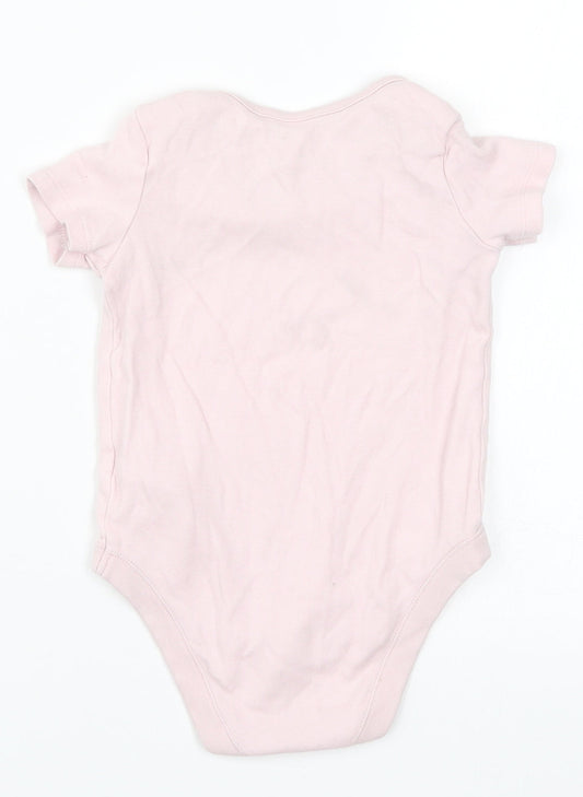 F&F Girls Pink Babygrow One-Piece Size 12-18 Months - Little Flower