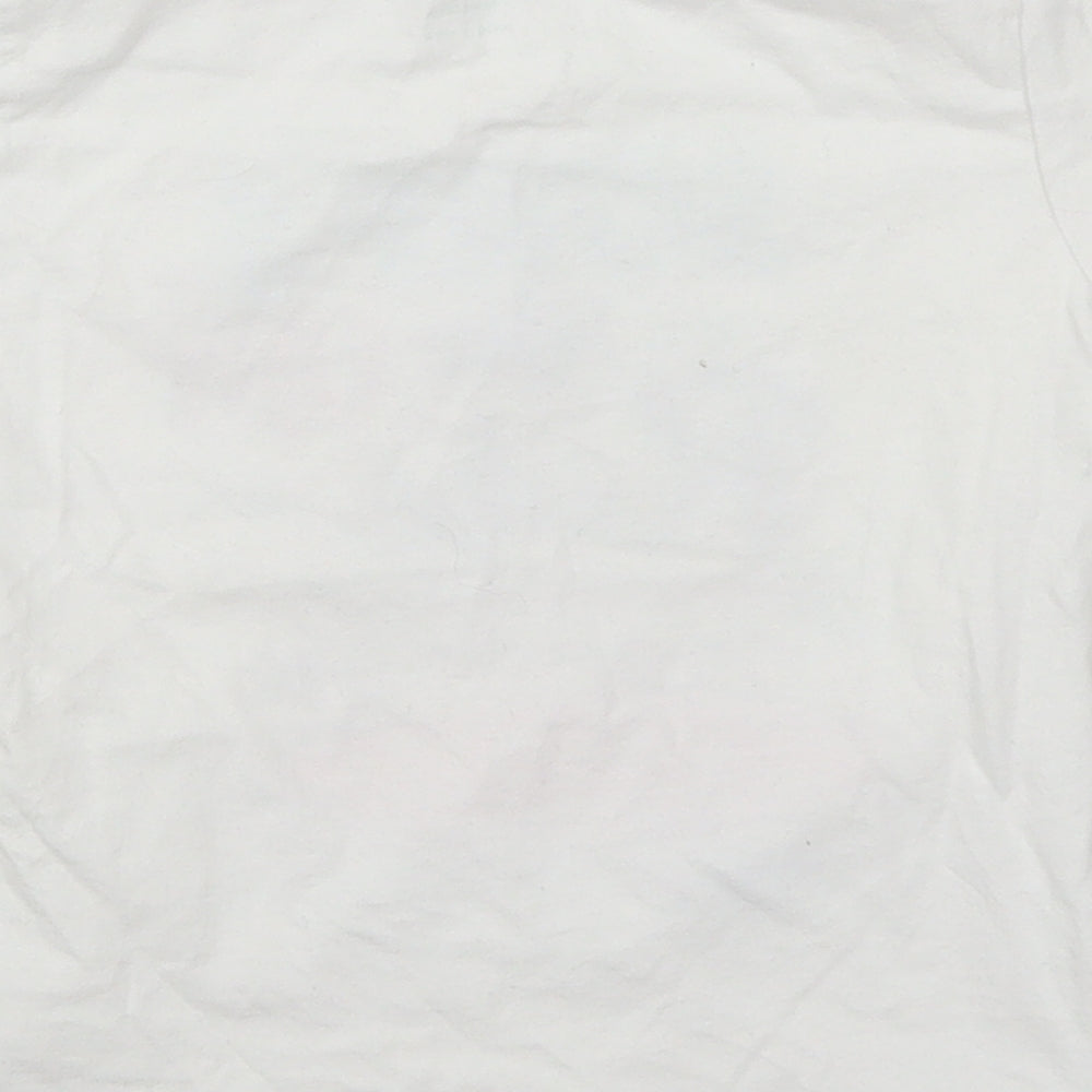 Primark Boys White Basic T-Shirt Size 3-4 Years - Surfs Up Ride the Tide