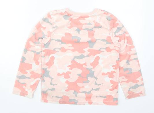 Primark Girls Pink Camouflage Top Pyjama Top Size 7-8 Years