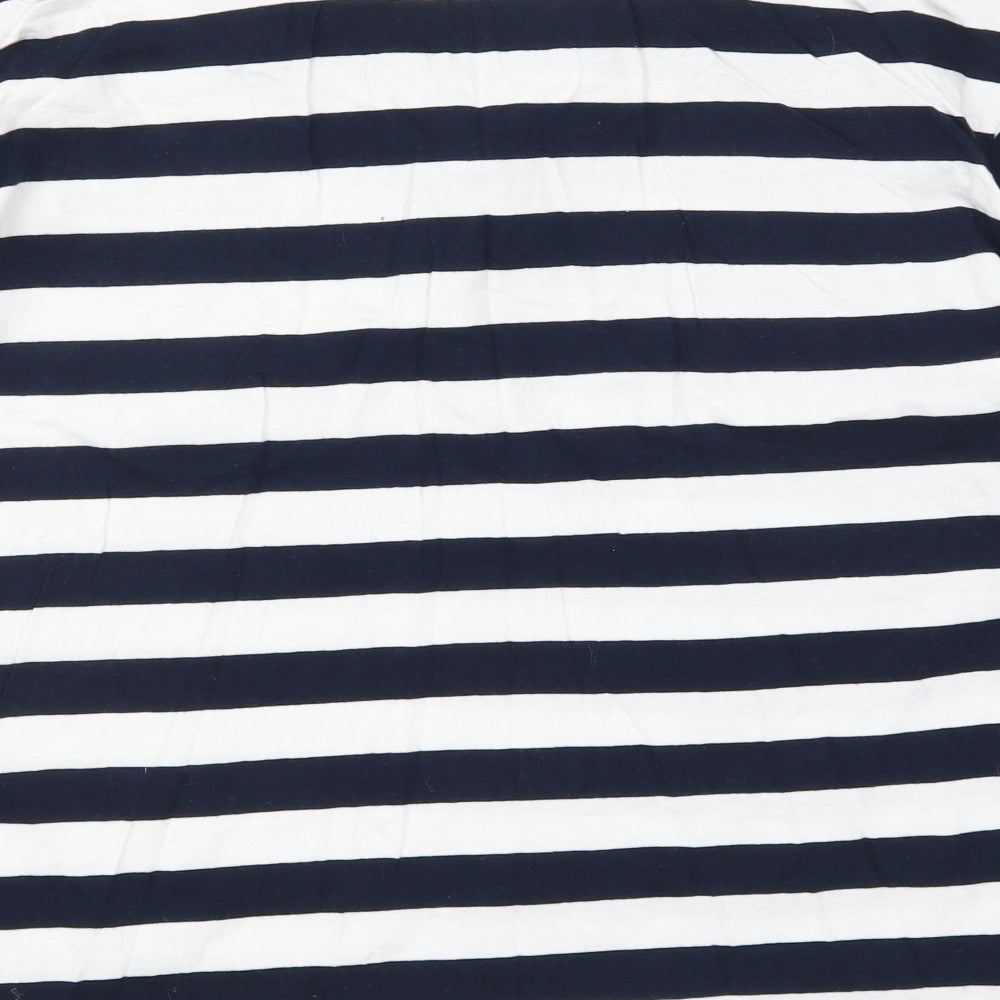 Venezia Mens Blue Striped Polo Size 2XL