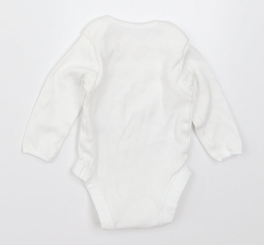 George Baby White Babygrow One-Piece Size 0-3 Months
