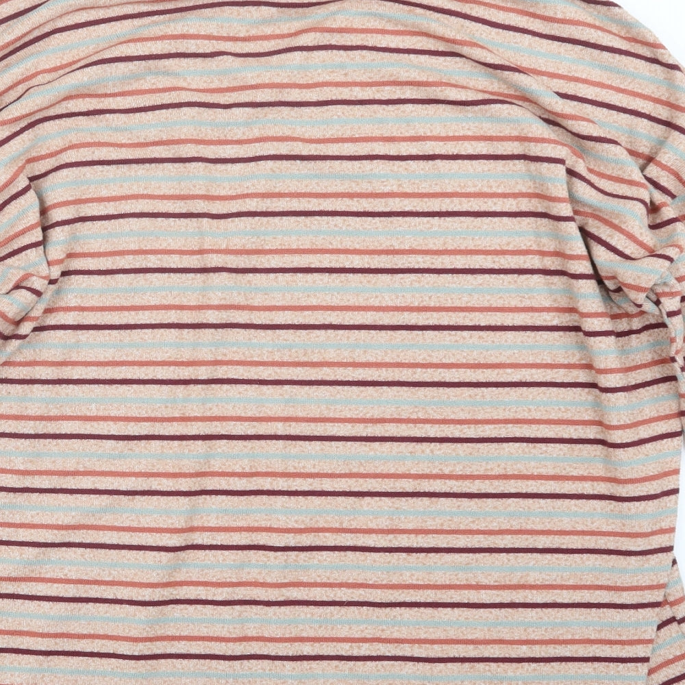 TU Womens Beige Striped Knit Pullover Jumper Size 18