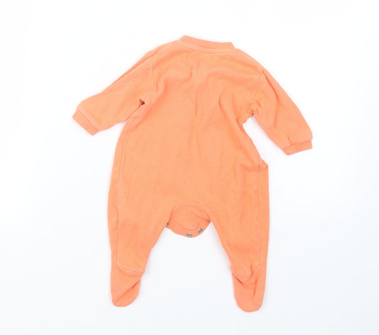 Earlydays Girls Orange Babydoll One Piece Size 0-3 Months
