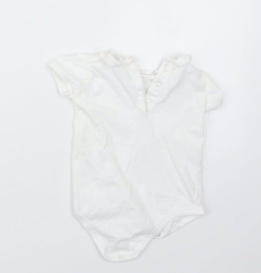 Matalan Girls White Babygrow One-Piece Size 9-12 Months