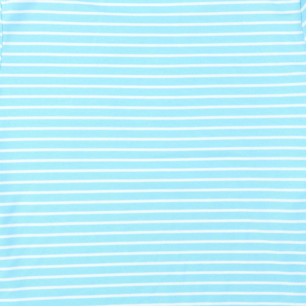 Womens UK Size S BM Blue Basic T-Shirt