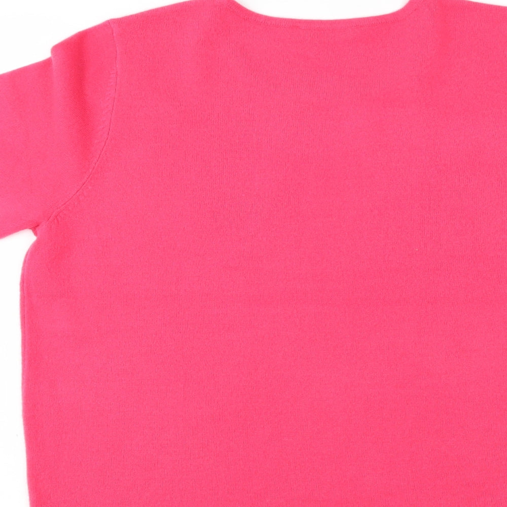 Womens UK Size 16 BHS Pink Basic T-Shirt
