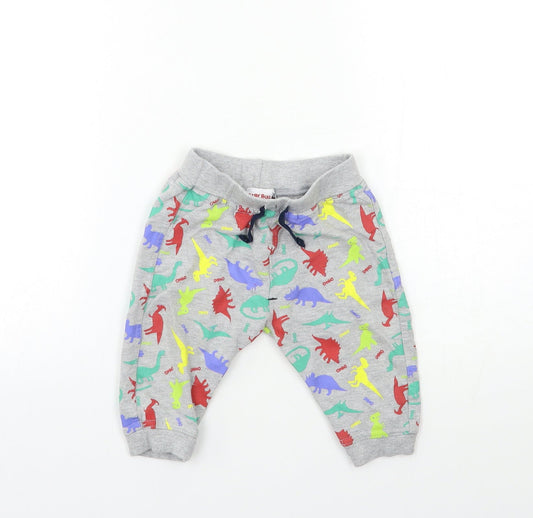 Baby Bug Baby Grey Geometric Kimono Lounge Pants Size 6-9 Months