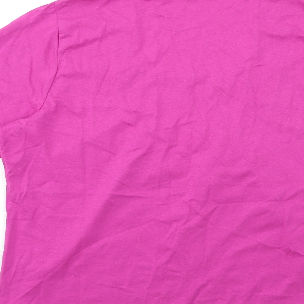 Womens UK Size 12 Preworn Purple Basic T-Shirt